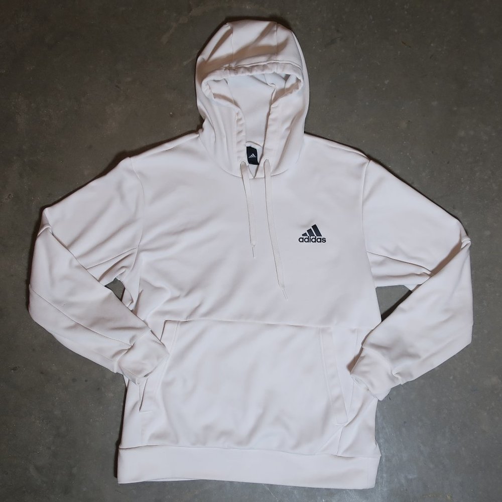 Adidas. Men's Large. Aeroready. Hoodie. Cream.